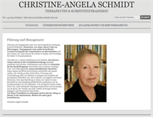 Tablet Screenshot of christine-schmidt.net